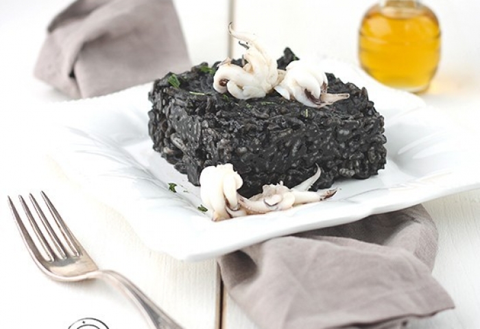 Riso al nero di seppia