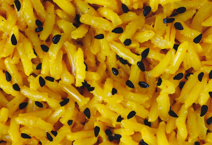 Riso integrale al latte di cocco e curcuma