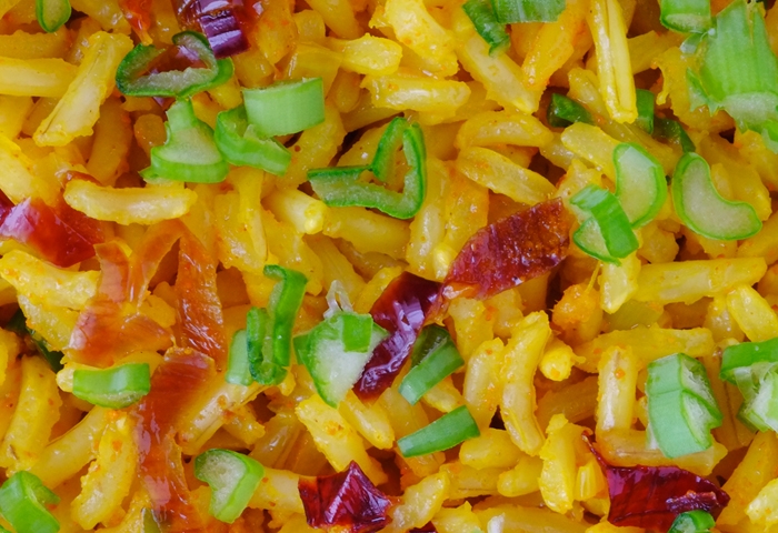 Riso integrale alla curcuma e zenzero