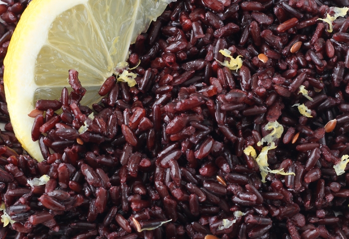 Riso Venere con cumino e limone