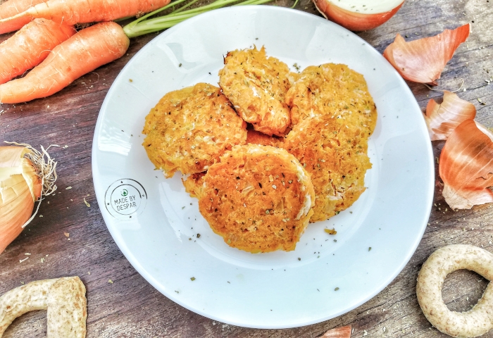 Rosti di carote e cipolle