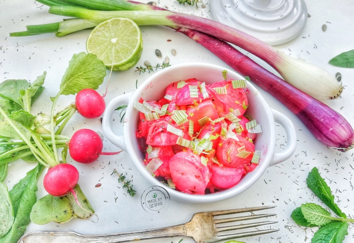 Sauté di ravanelli alle erbe e lime