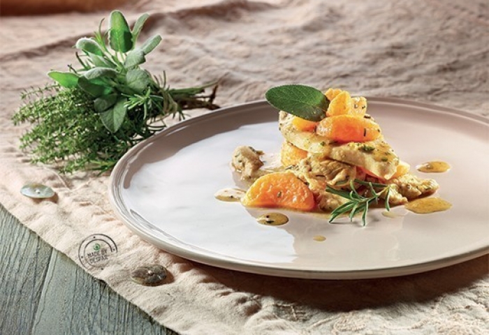 Scaloppine di tacchino al mandarino