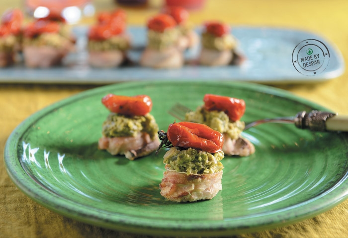Sgombro al pesto di fagiolini e sedano