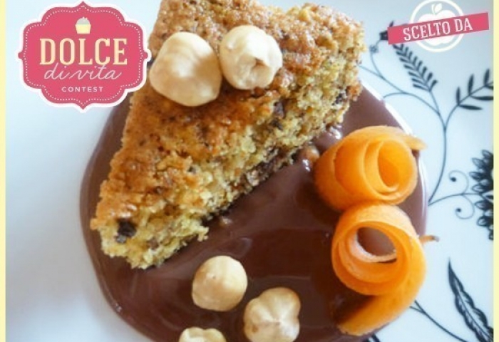 Torta eco con  bucce di carote