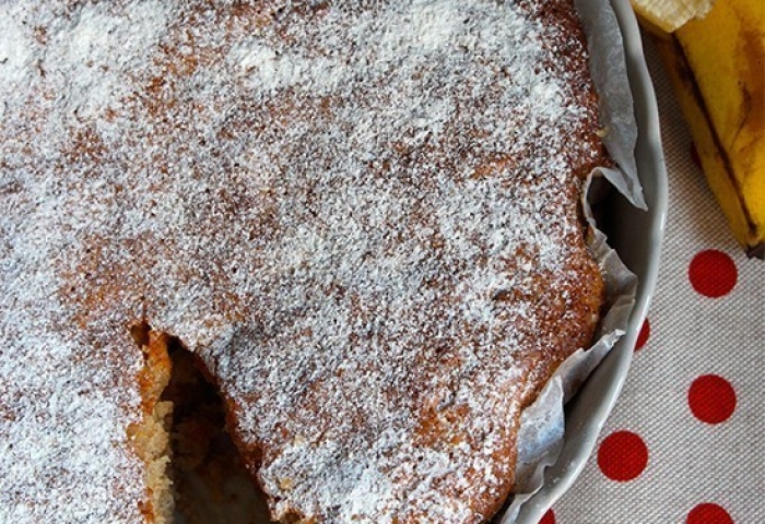 Torta integrale alle banane e noci