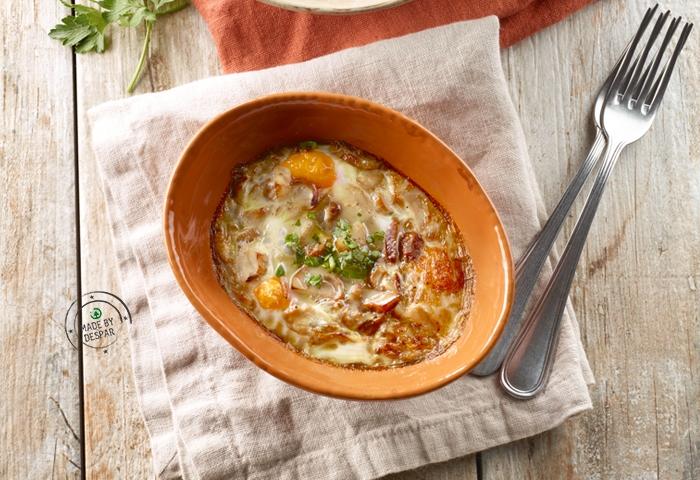 Uova in cocotte con porcini freschi