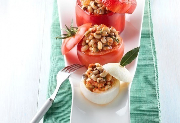 Verdure ripiene di fagioli dall’occhio