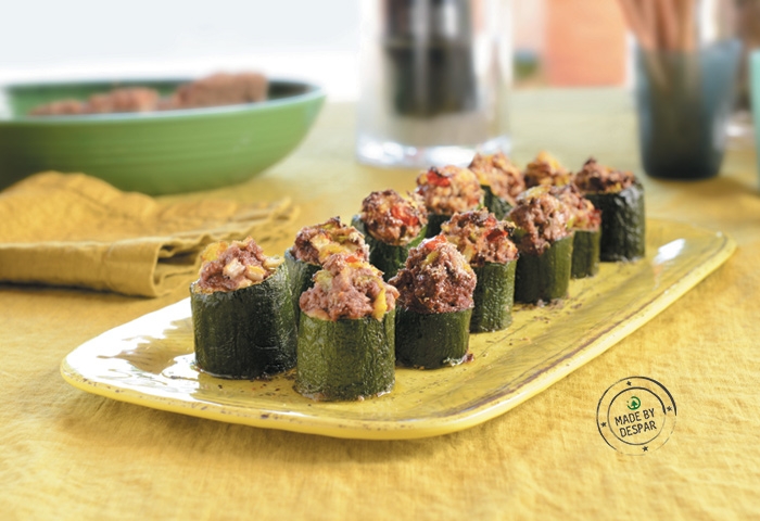Zucchine ripiene di carne e verdure