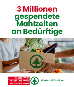 Diese wurden in unseren Geschäften eingesammelt und verteilt. Dadurch konnten über 3 Millionen Mahlzeiten für Bedürftige bereitgestellt werden.