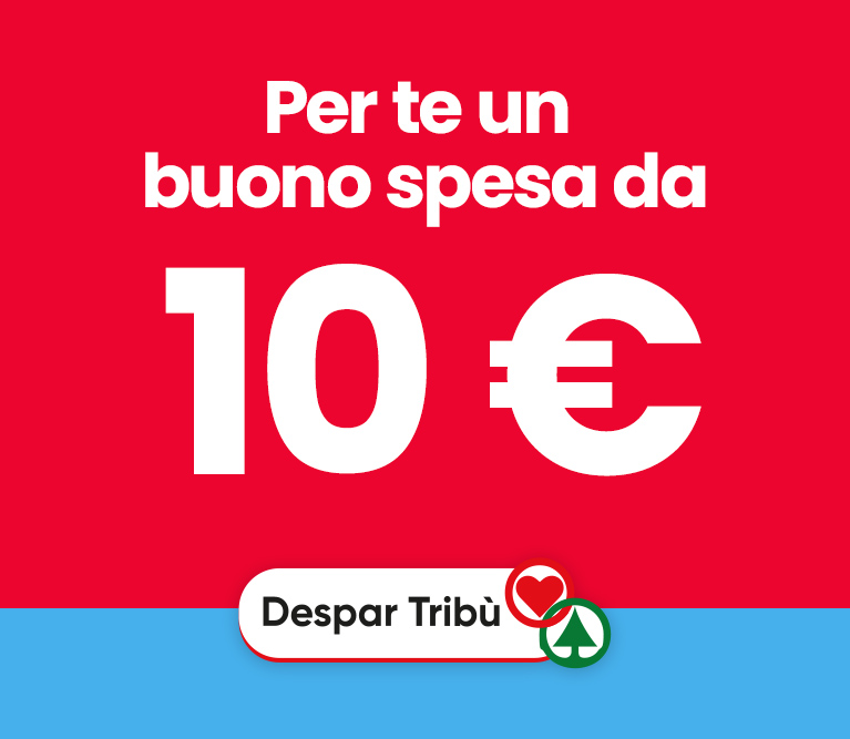 Ottieni ogni giorno buoni spesa da 10 €, su una spesa minima di 50 €.