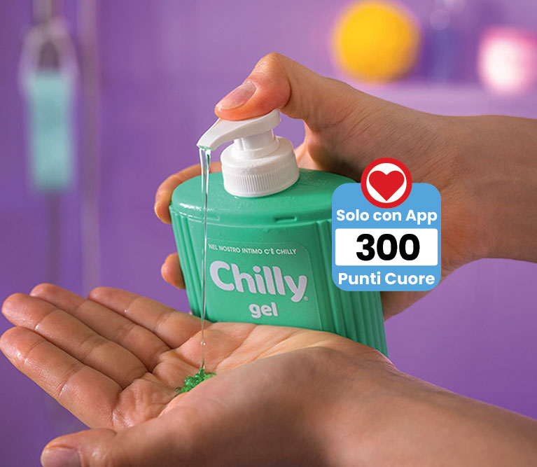 Dall’1 al 31 ottobre 2026 solo con l'App Despar Tribù, acquista i prodotti di igiene intima a marchio Chilly e ricevi subito 300 Punti Cuore!