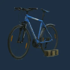 A bicycle with animation