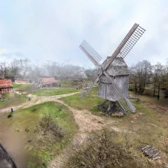 Windmill with decimated lods