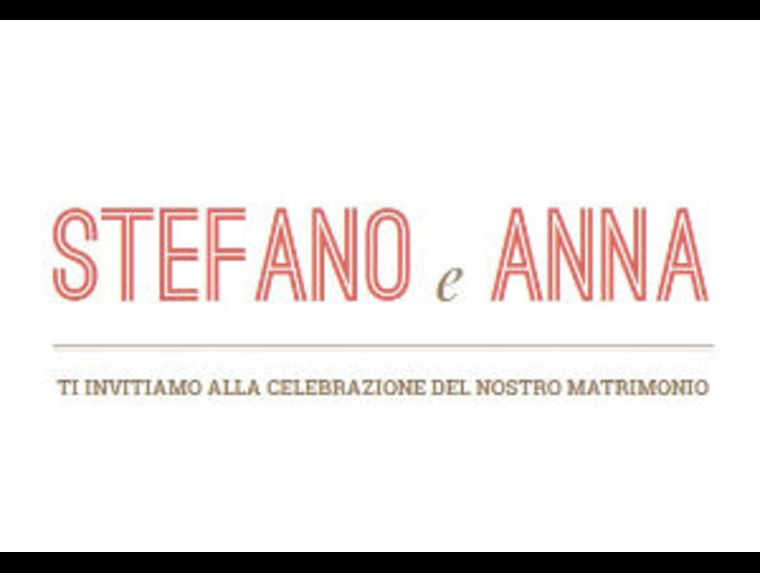 Stefano e Anna Sposi