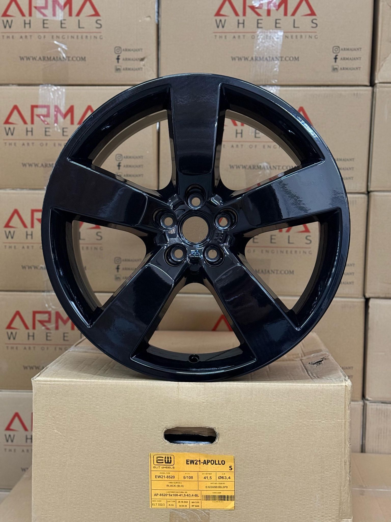 8,5X20 5X108 ET41,5 63,4 BLACK