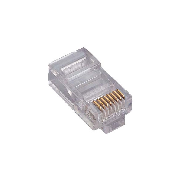 PLUG CAT6 8P8C RJ45, 100'LÜ PAKETLERDE SİYAH
