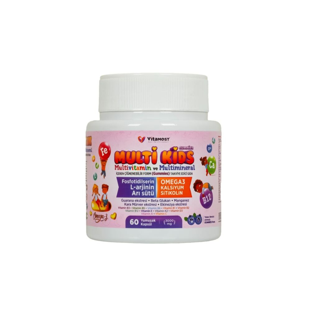 Vitamost Multi Kids Multivitamin & Multimineral 60 Jelibon
