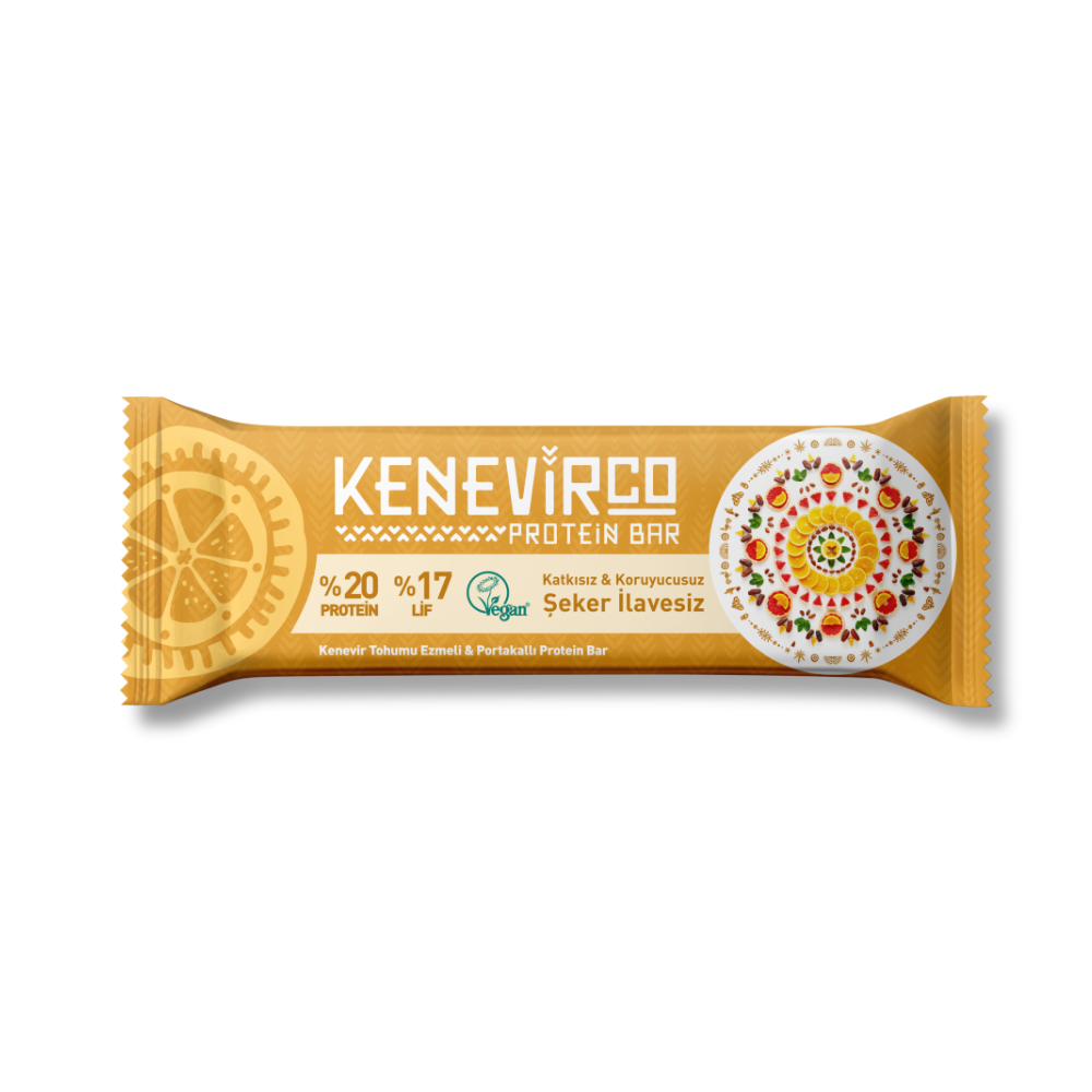 KENEVİRCO PORTAKALLI PROTEİN BAR 40 GR