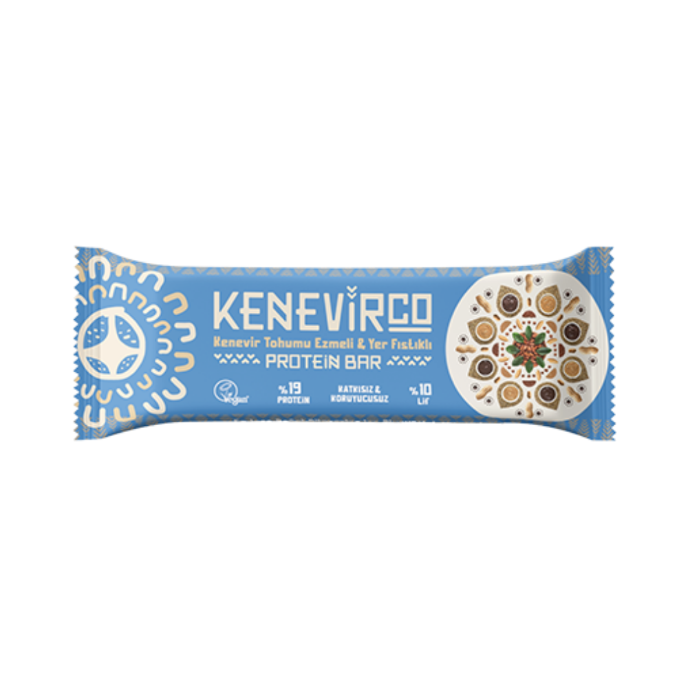 KENEVİRCO YER FISTIKLI VE BİTTER ÇİKOLATALI PROTEİN BAR 32 GR