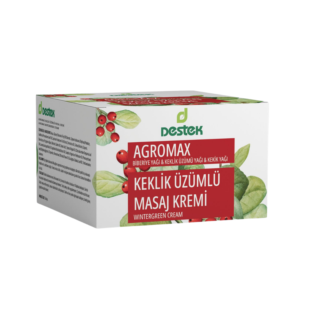 DESTEK AGROMAX KEKLİK ÜZÜMLÜ MASAJ KREMİ 140 GR