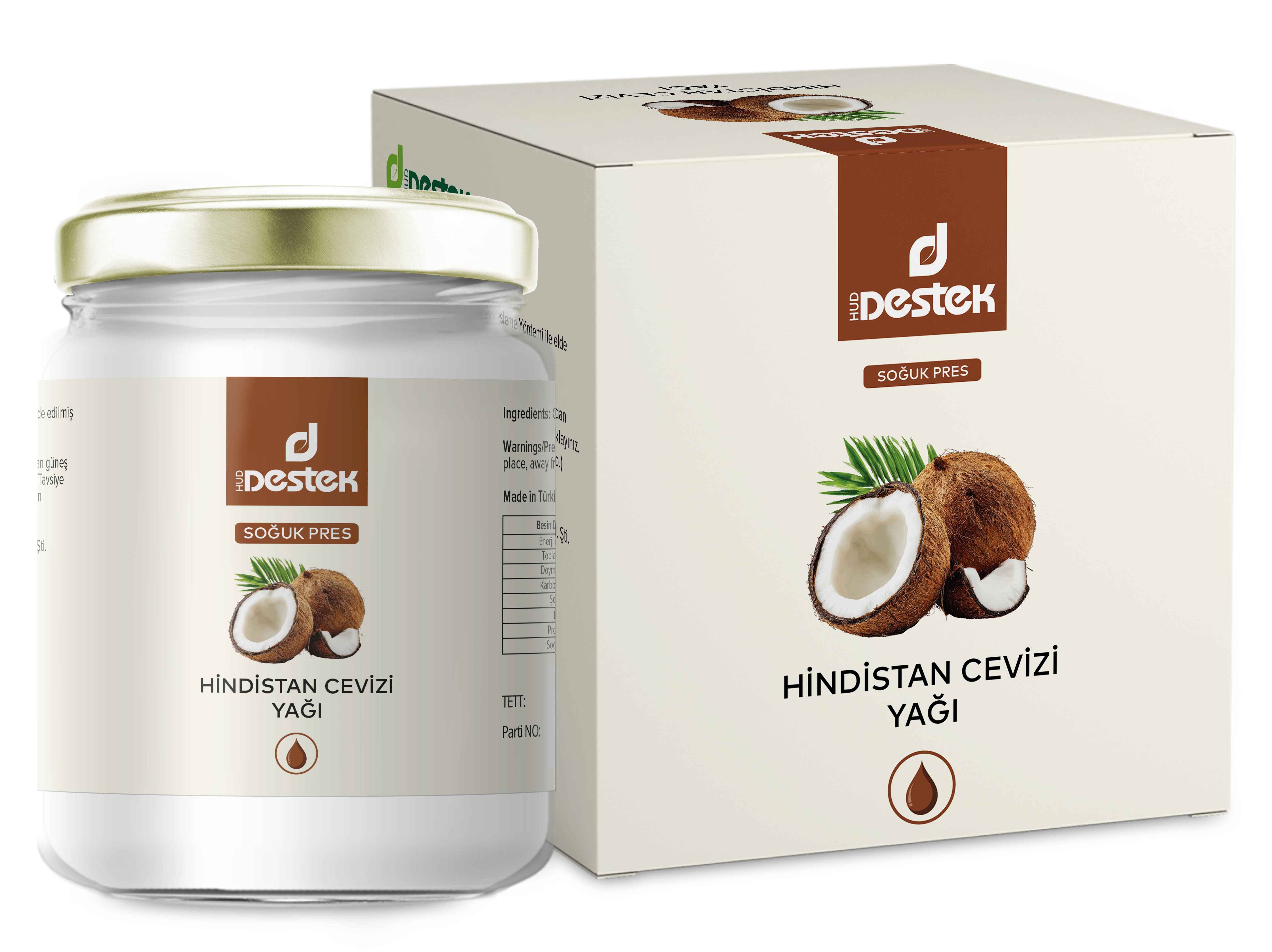 DESTEK HİNDİSTAN CEVİZİ YAĞI 150 ML (SOĞUK PRES)