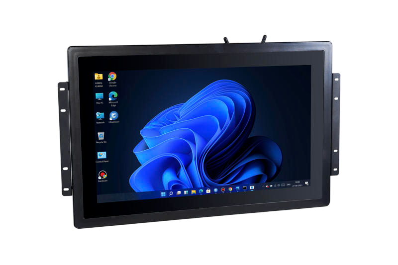 Quanmax PPC-1850M 18.5” Endüstriyel Panel PC J 6412 8GB DDR4 256GB NVMe SSD Dual Ethernet Wi-Fi MSR/RFİD Card Reader