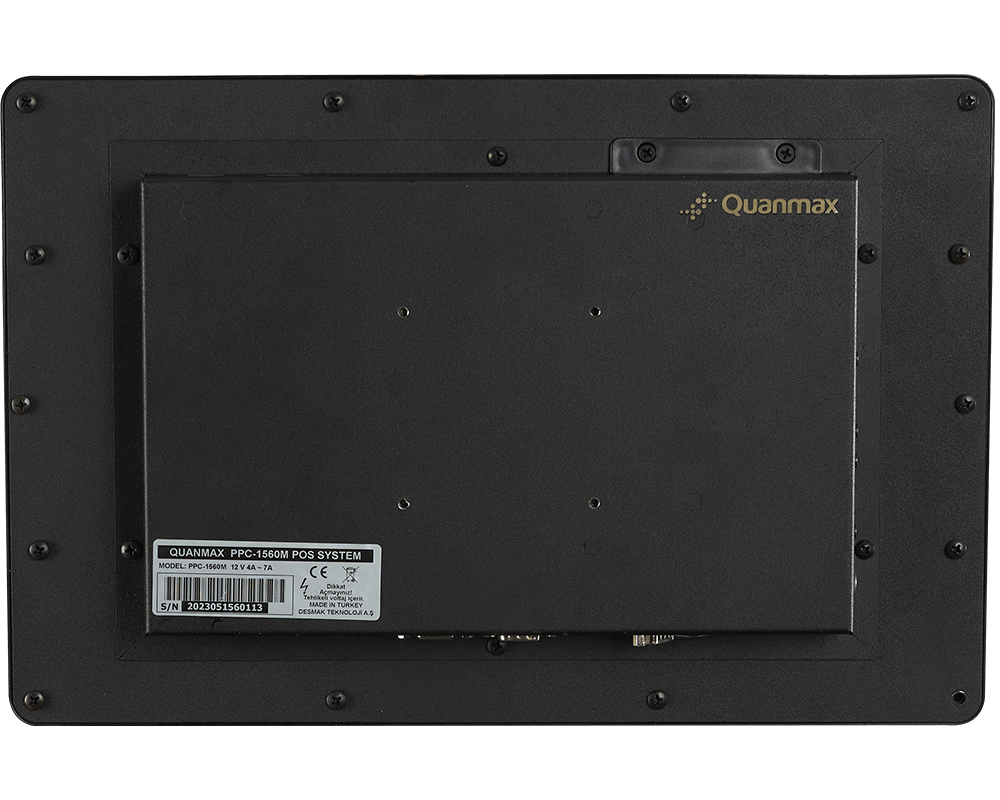 Quanmax PPC-1560M 15.6” Endüstriyel Panel PC I7 10610U 16GB DDR4 256GB NVMe SSD Wi-Fi