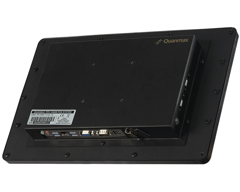 Quanmax PPC-1560M 15.6” Endüstriyel Panel PC I7 10610U 16GB DDR4 256GB NVMe SSD Wi-Fi