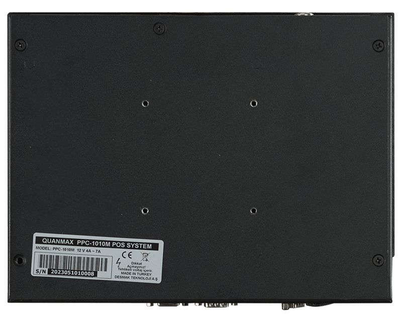 Quanmax PPC-1010M 10.1” Endüstriyel Panel PC J 6412 8GB DDR4 256GB SSD Wi-Fi