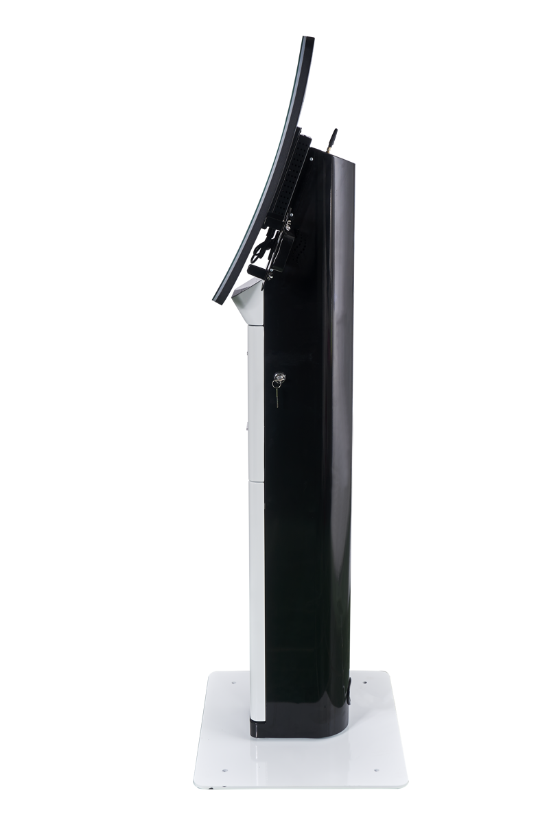 32” Self Kiosk Wi-Fi OKUYUCULU YAZICILI AYAKLI BEYAZ