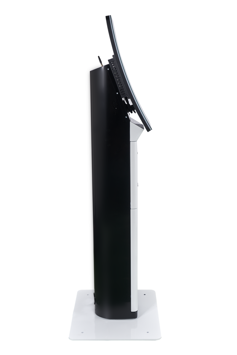 32” Self Kiosk Wi-Fi OKUYUCULU YAZICILI AYAKLI BEYAZ