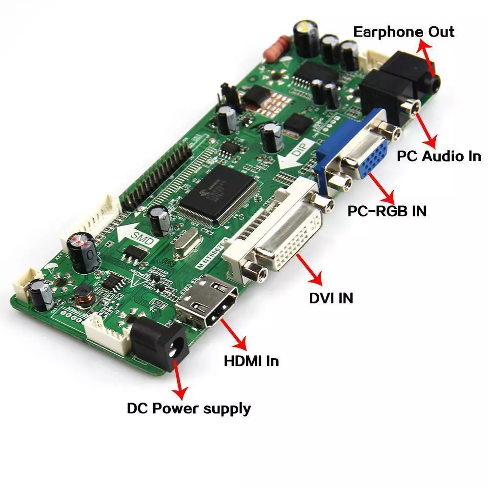 M.NT68676.3 Monitör Controller Card VGA*HDMI*DVI 12V 5A