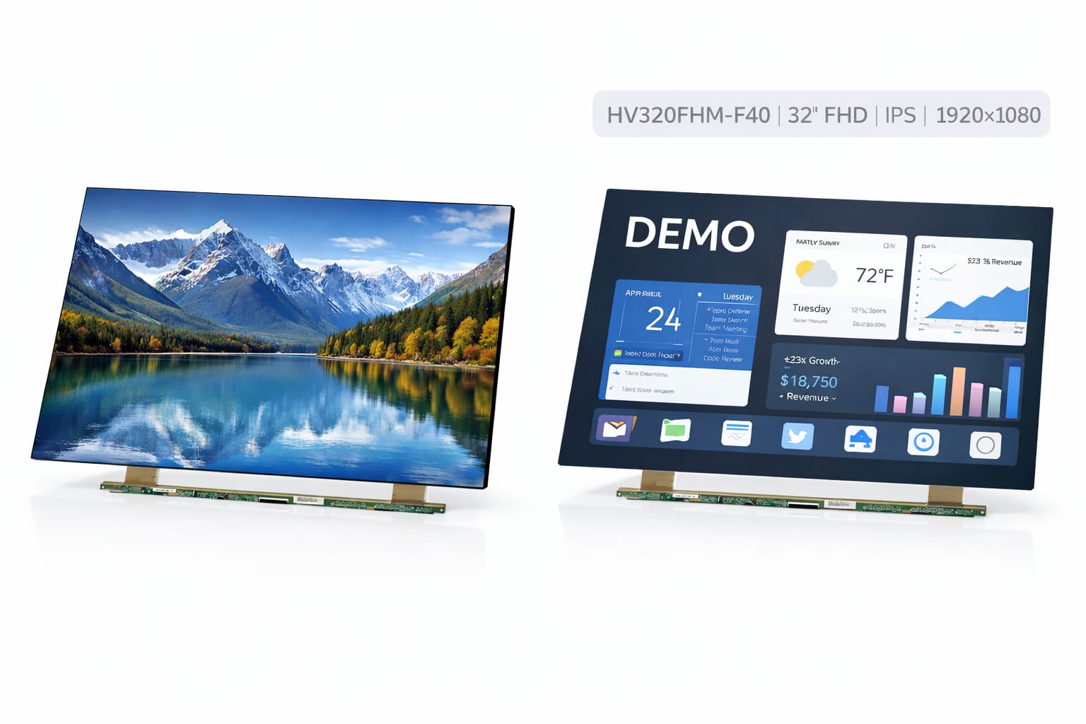 Boe HV320FHM-F40 32” Lcd Panel LVDS Cable (30*CM) 1920*1080 FHD 51 PİNS 8 BİT 300 CD/M²