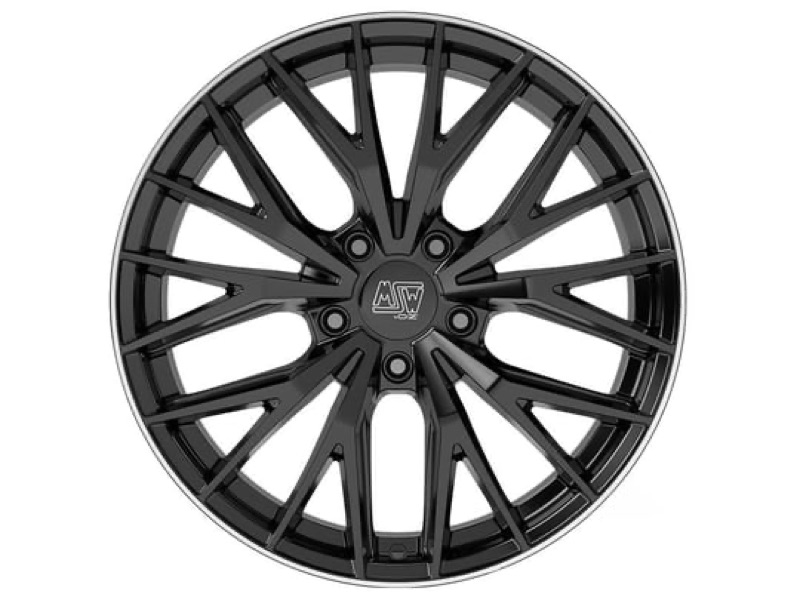 MSW-44 8,5X20 5X112 ET35 73.1 GLOSS BLACK LIP POLISH