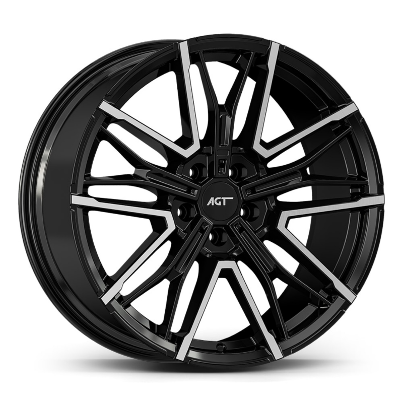 9.5X19 5X112 19272-2 ET40 66.6 GLOSS BLACK DIAMOND