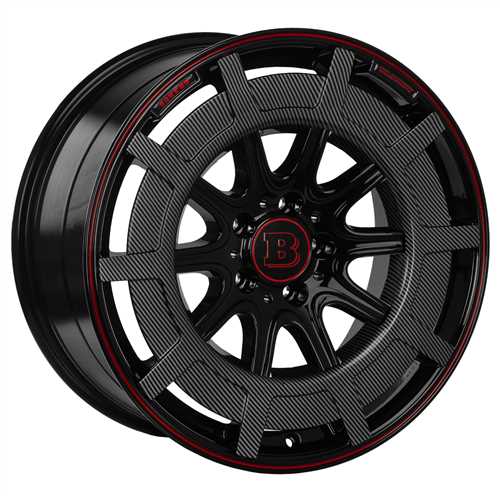 RC-3500 9.5X19 5X112 ET48 66.6 BLACK/RED