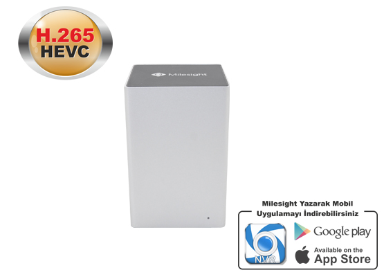 MILESIGHT MS-N1009-UT 9 KANAL NVR 8 MP H265/H264 4K DESTEKLİ 2X2TB HDD