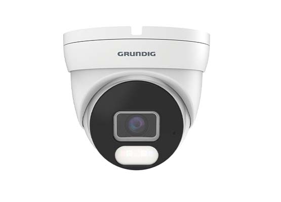 GRUNDIG GU-CI-AC4614E 4.0 MP 2,8 MM LENS DAHİLİ MİKROFONLU AI H265+ WHITE + IR DOME IP KAMERA R.