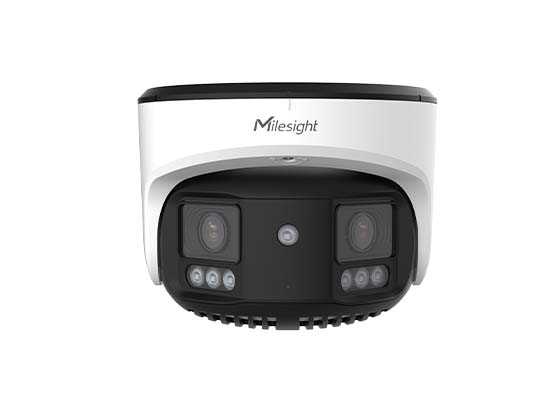MILESIGHT MS-C8477-HPG1 8.0 MP 4MM ÇİFT SENSÖRLÜ 180° PANORAMİK LENS AI H265+ SMART IR LED DOME IP KAMERA