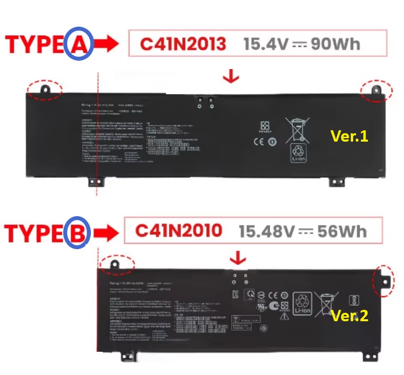 Asus C41N2010 Notebook Bataryası, Laptop Pili / RASL-213