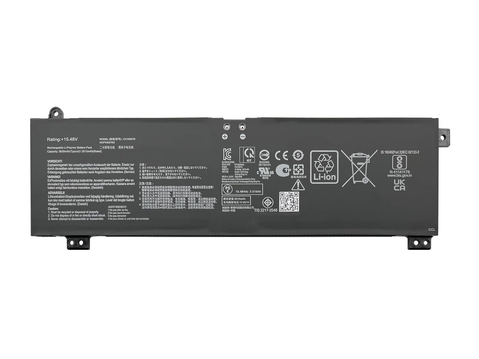 Asus C41N2010 Notebook Bataryası, Laptop Pili / RASL-213