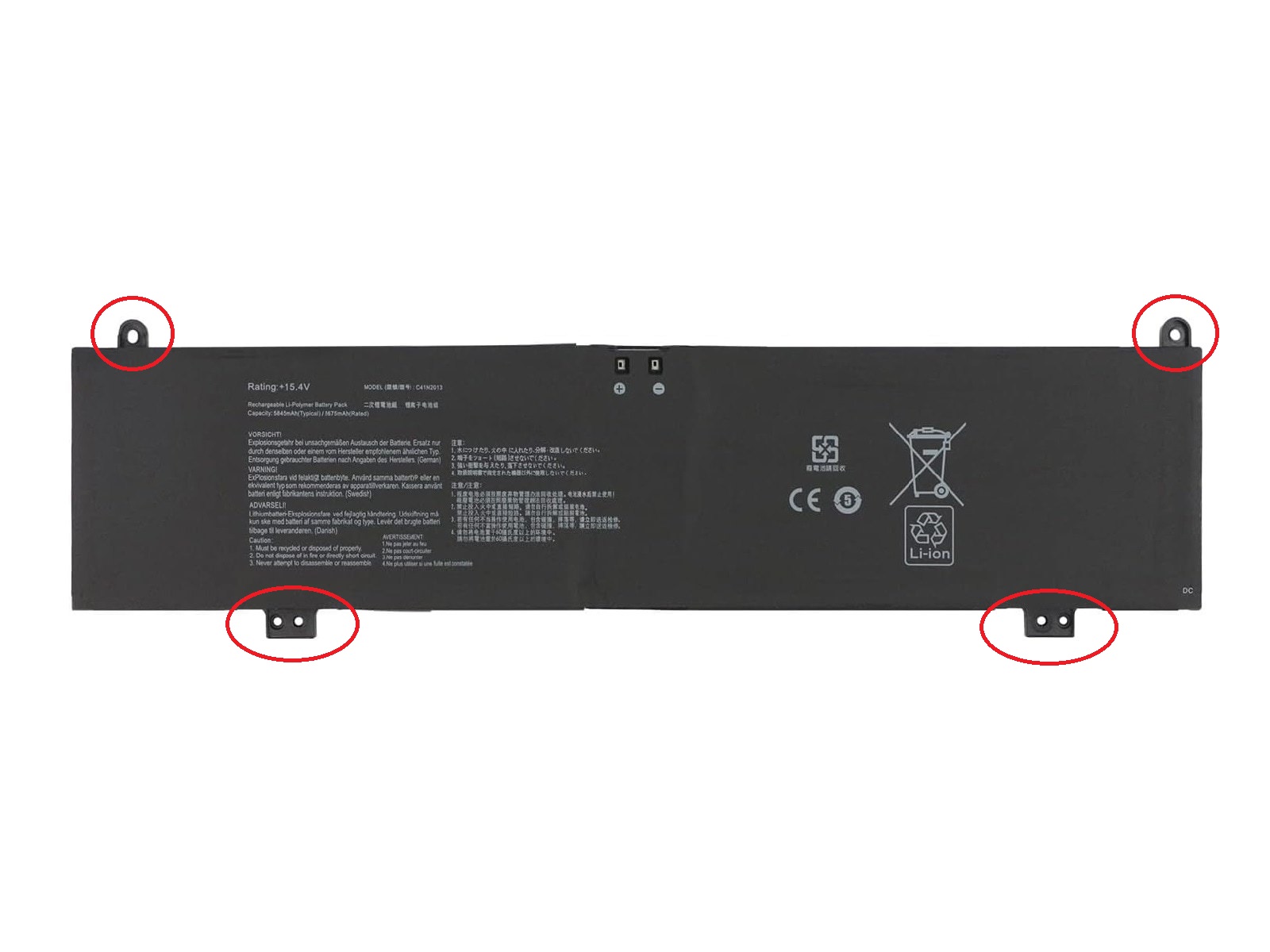 Asus C41N2013, C41N2013-1 Notebook Bataryası, Laptop Pili / RASL-211
