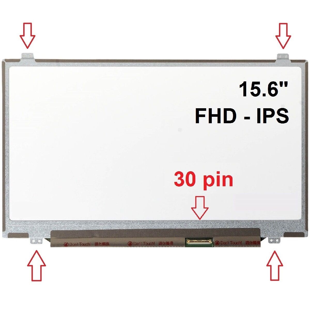 15.6'' 30 Pin FHD IPS Lcd Ekran, Panel 1920*1080 / NV156FHM-N42