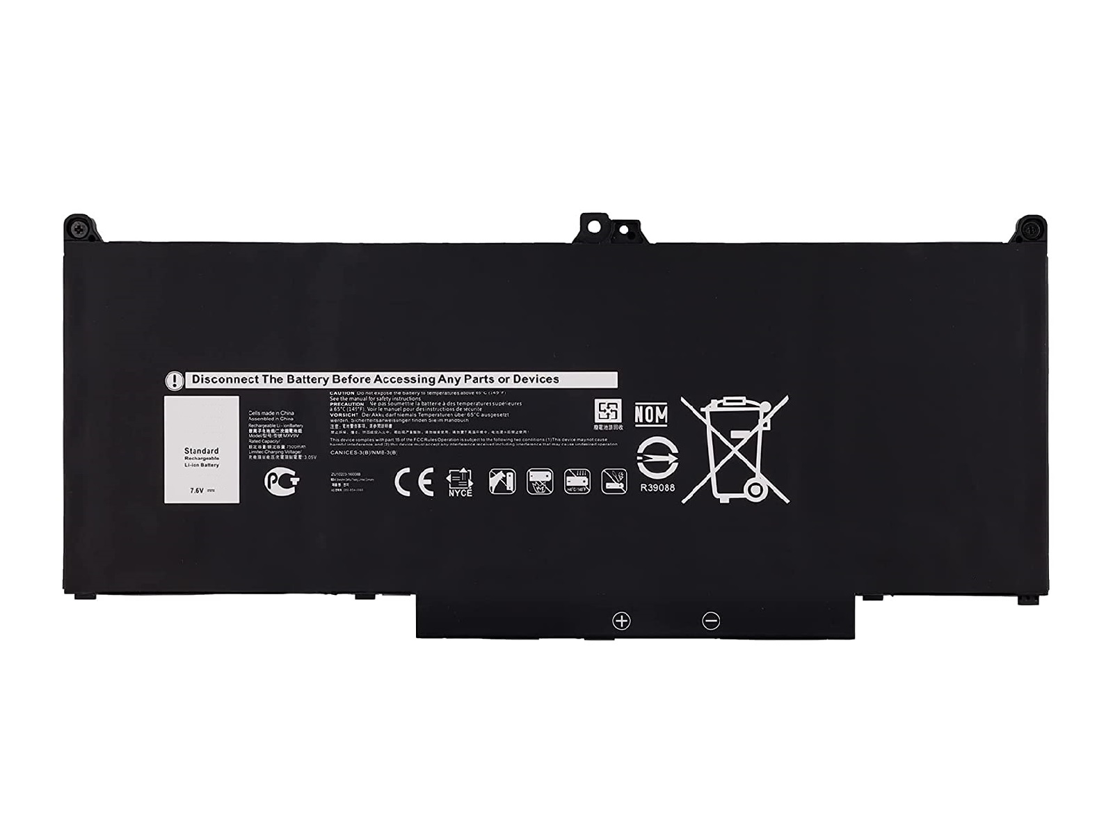 Dell Latitude 5300, 7300, MXV9V Notebook Bataryası, Laptop Pili - Ver.2 - 4 Cell / RDL-216