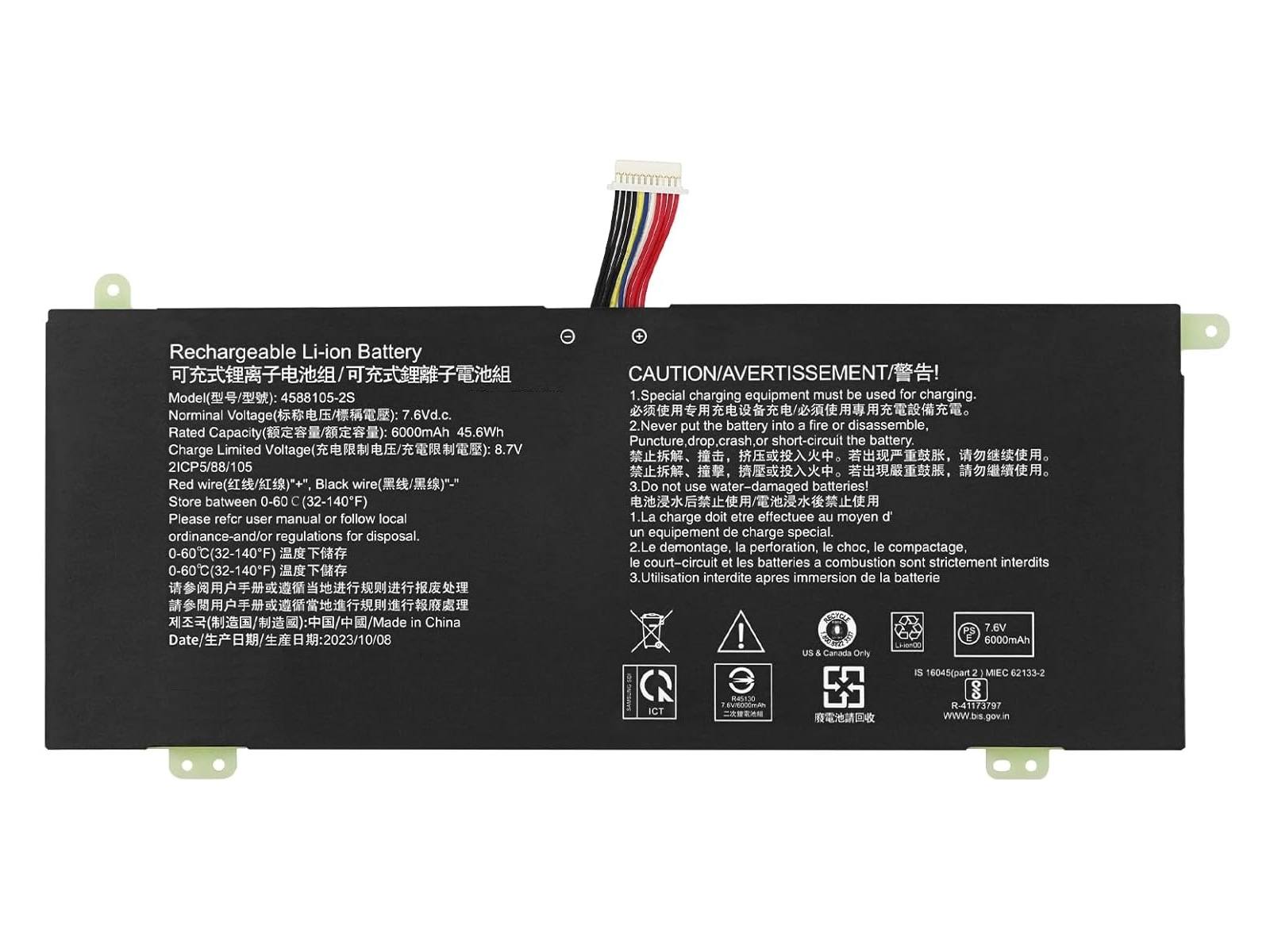 Toshiba Dynabook Satellite Pro C40-G, 4588105-2S Notebook Bataryası, Laptop Pili / RTL-128