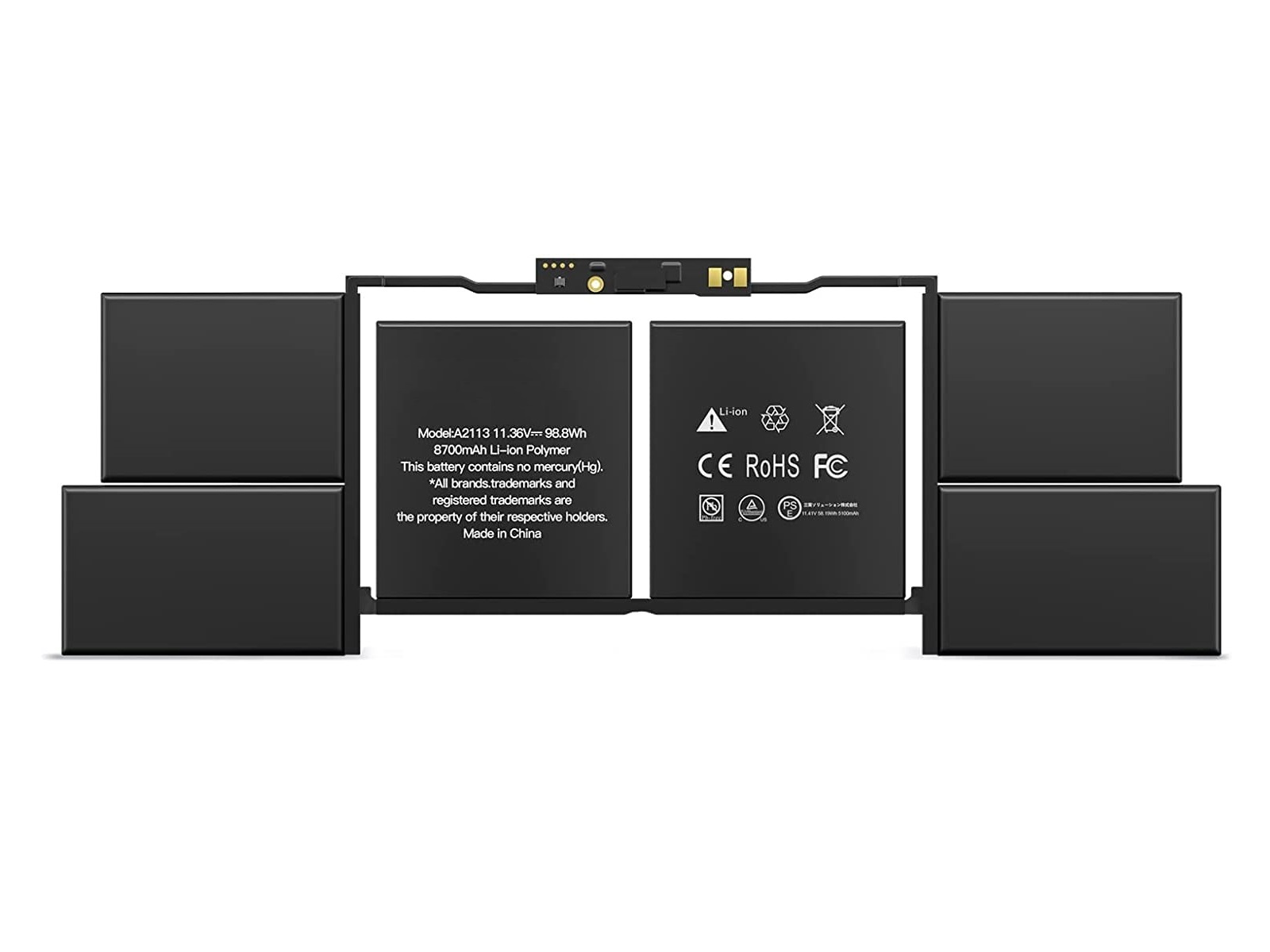 Apple MacBook Pro 16 A2113, A2141 610-00533 2016 2020 Batarya Laptop Pili / RML-041