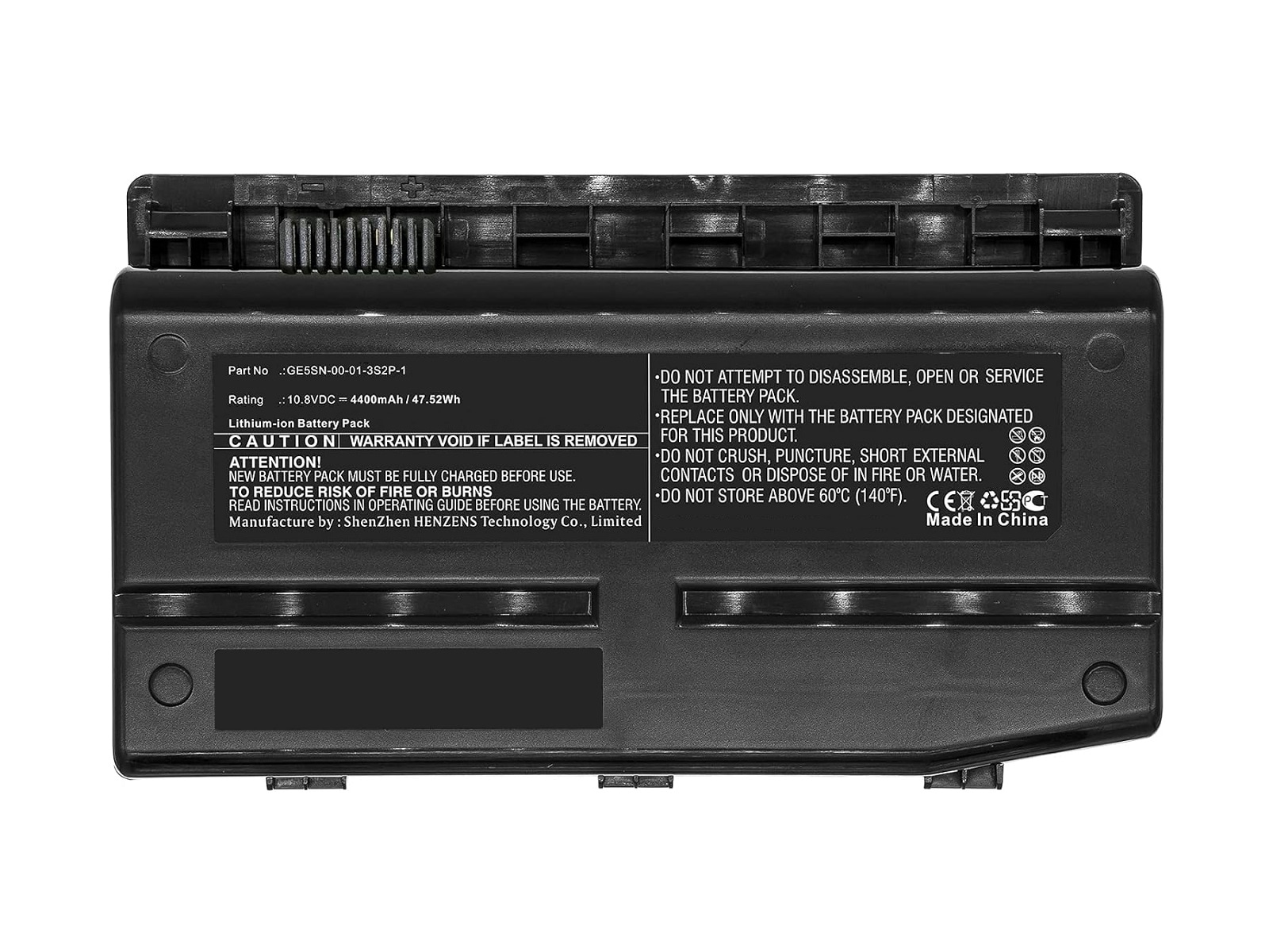 Monster GE5SN-00-01-3S2P-1 Notebook Bataryası, Laptop Pili (9 Pin)