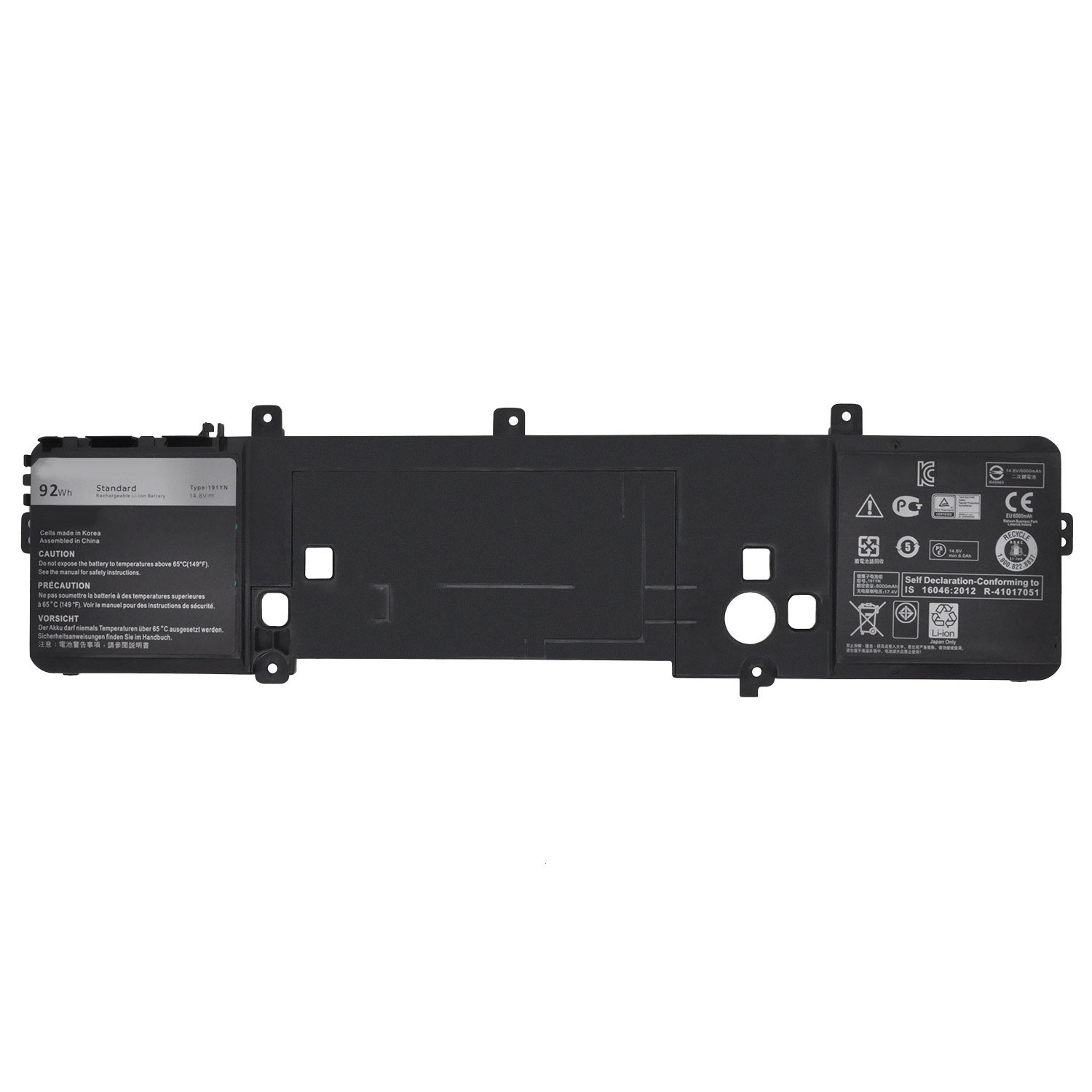 Dell Alienware 15 R1, 15 R2, 0191YN, 191YN Notebook Bataryası, Laptop Pili / RDL-185