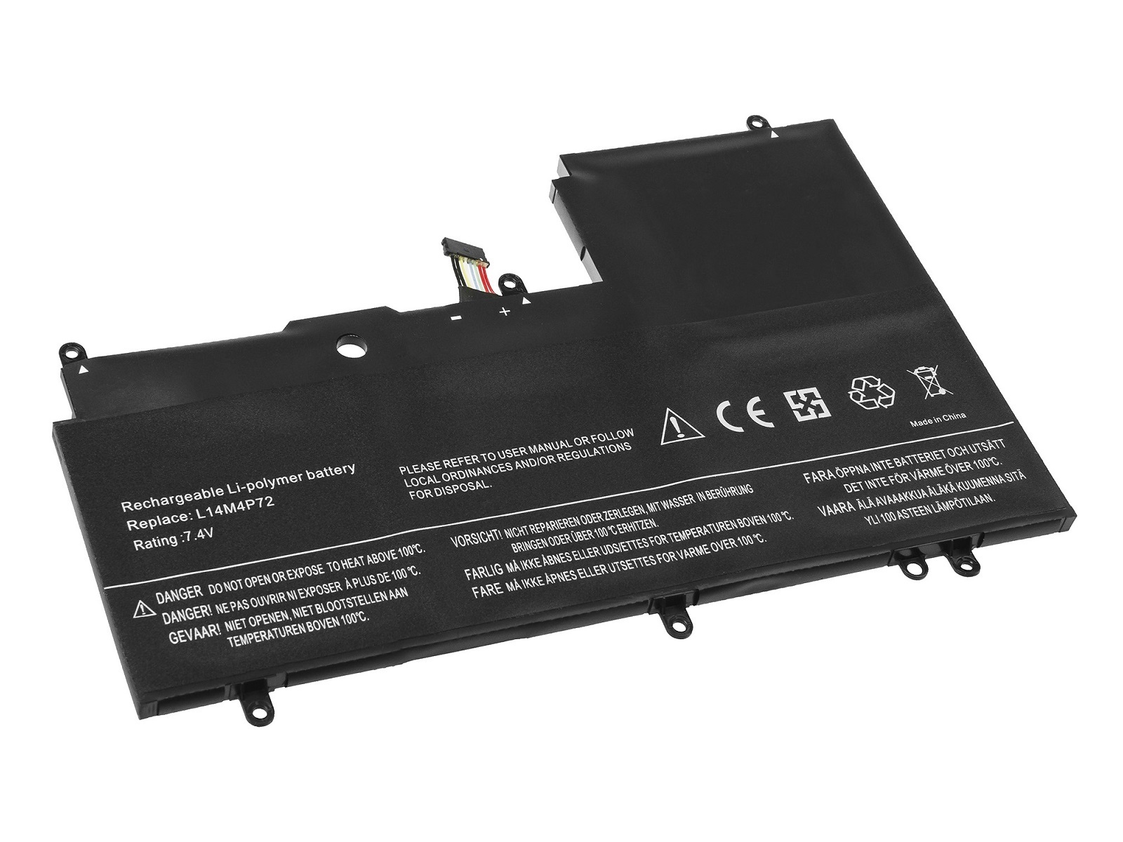 Lenovo ideaPad Yoga 700-14ISK, L14M4P72 Notebook Bataryası, Laptop Pili / RLL-099